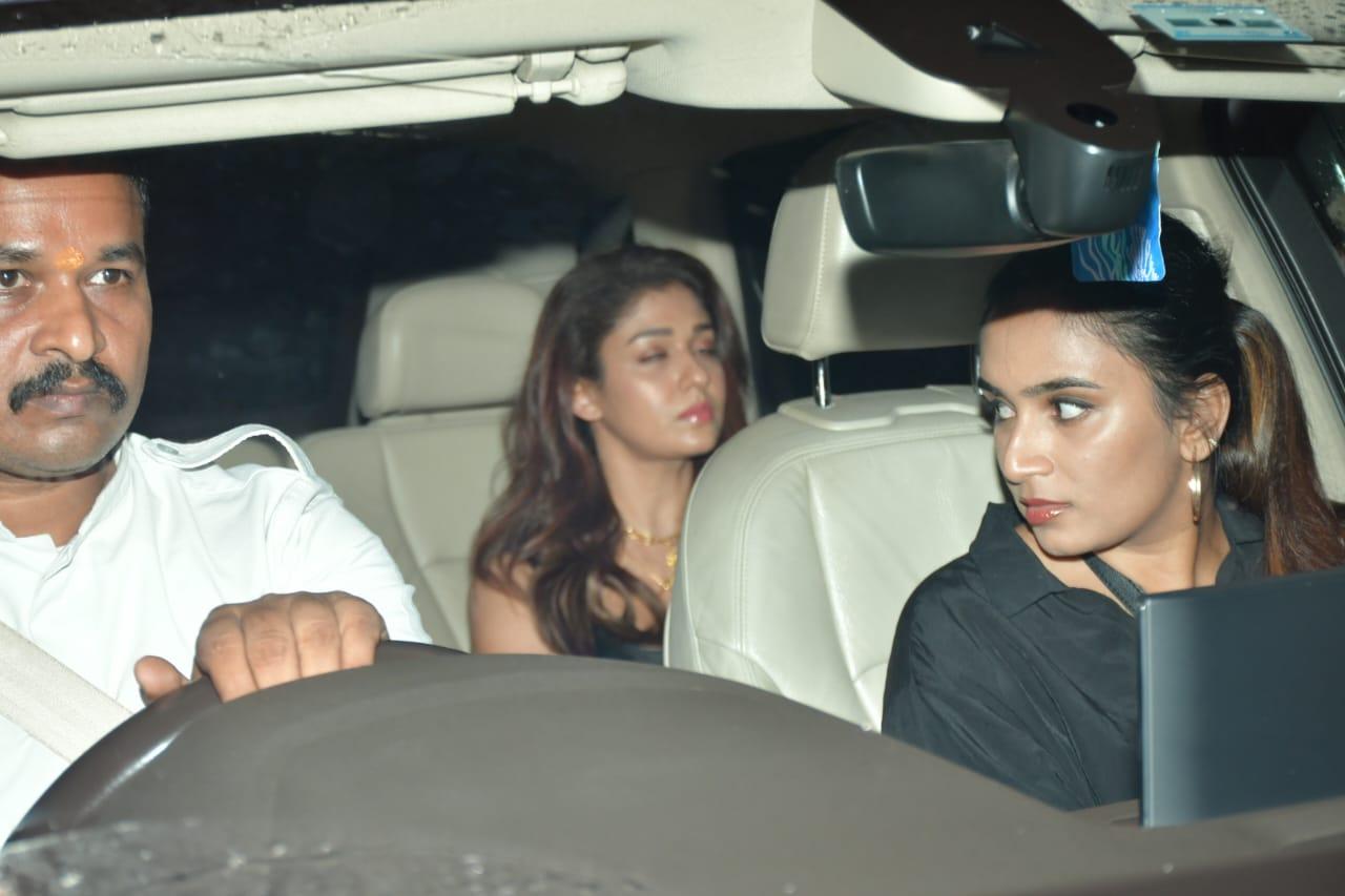 But the star power didn't stop there. Nayanthara, who also stars alongside Shah Rukh Khan in Jawan, arrived in style